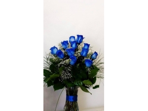 Blue by You - 12 Stems In Vase